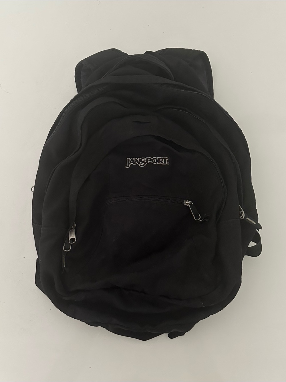 Jansport 4 Pockets Black Backpack 25.4l Fits 15in Laptop Padded
